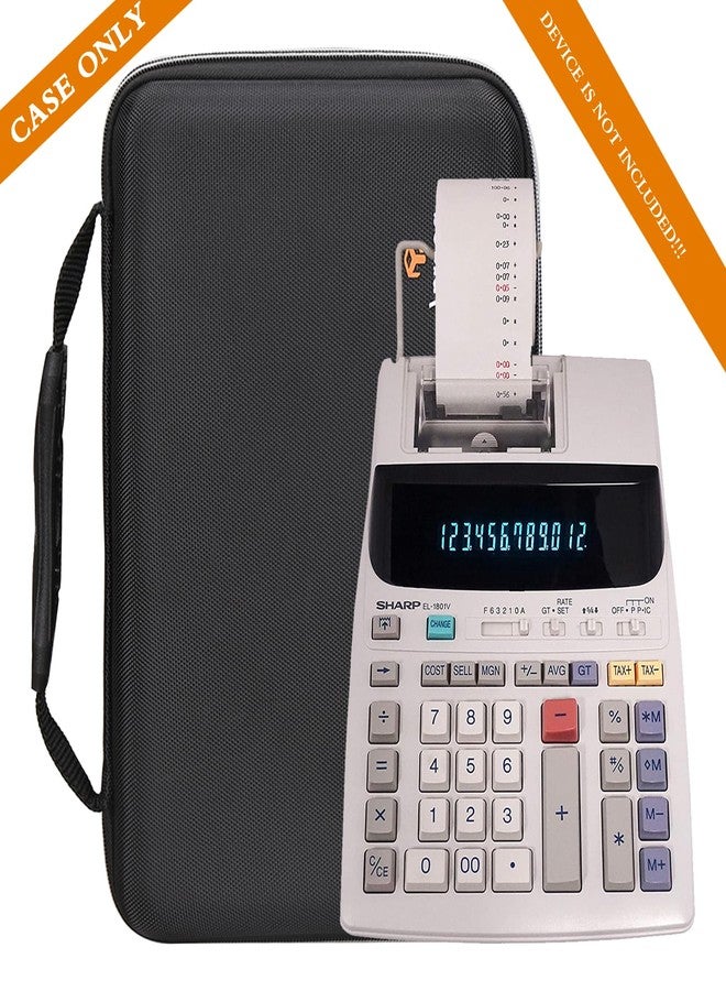 Aproca Hard Storage Travel Case, for Sharp EL-1801V Ink Printing Calculator and Thermal Paper Rolls - Image 5