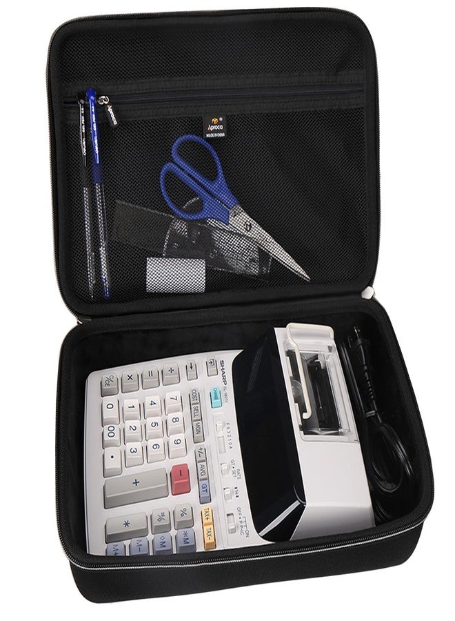 Aproca Hard Storage Travel Case, for Sharp EL-1801V Ink Printing Calculator and Thermal Paper Rolls - Image 1