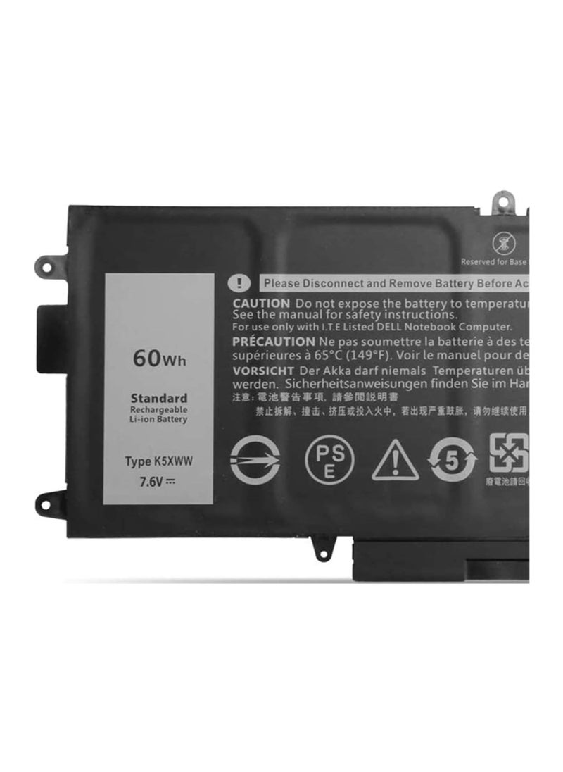 Generic - 60Wh K5XWW Laptop Battery for/Dell Latitude 7389 5289 E5289 7390 2-in-1 L3180 Series Notebook 6CYH6 71TG4 725KY N18GG J0PGR 7.6V 4-Cell, - Image 1