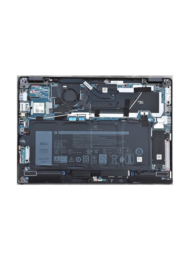 Generic - 60Wh K5XWW Laptop Battery for/Dell Latitude 7389 5289 E5289 7390 2-in-1 L3180 Series Notebook 6CYH6 71TG4 725KY N18GG J0PGR 7.6V 4-Cell, - Image 1