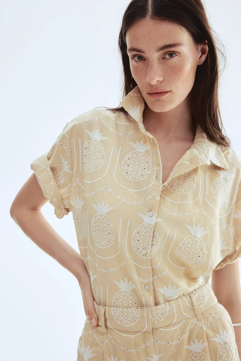 H&M Broderie anglaise shirt
