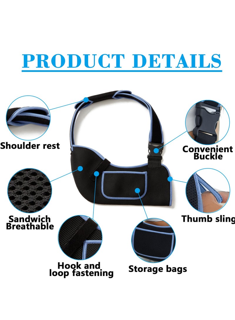 Adjustable Arm Sling for Shoulder Support, Comfortable Rotator Cuff Brace for Men and Women, Fits Left and Right Arm, Ideal for Injuries and Recovery - Image 5