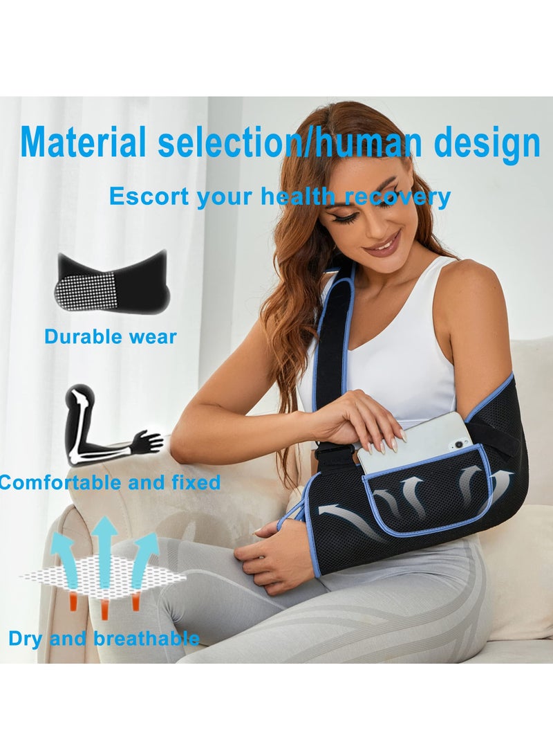 Adjustable Arm Sling for Shoulder Support, Comfortable Rotator Cuff Brace for Men and Women, Fits Left and Right Arm, Ideal for Injuries and Recovery - Image 4