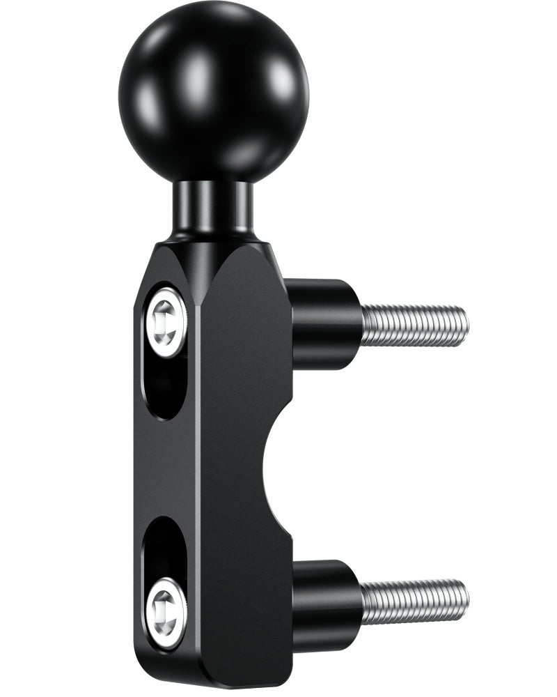 BRCOVAN Aluminum Alloy Mount Base with 1'' TPU Ball for Motorcycle Brake/Clutch Reservoir Compatible with RAM Mounts B Size 1'' Ball Double Socket Arm & Bike Motorcycle Phone Holder - Image 1