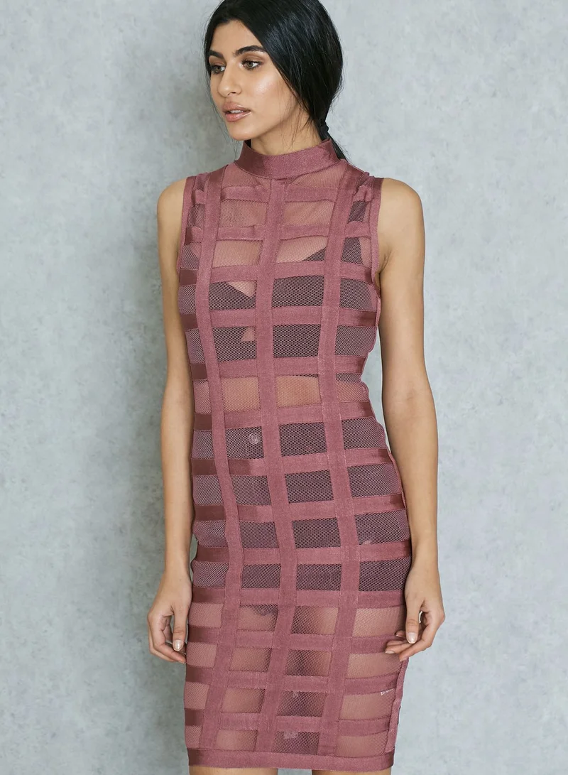 Wow couture High Neck Bandage Dress