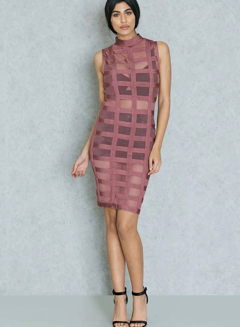 Wow couture High Neck Bandage Dress