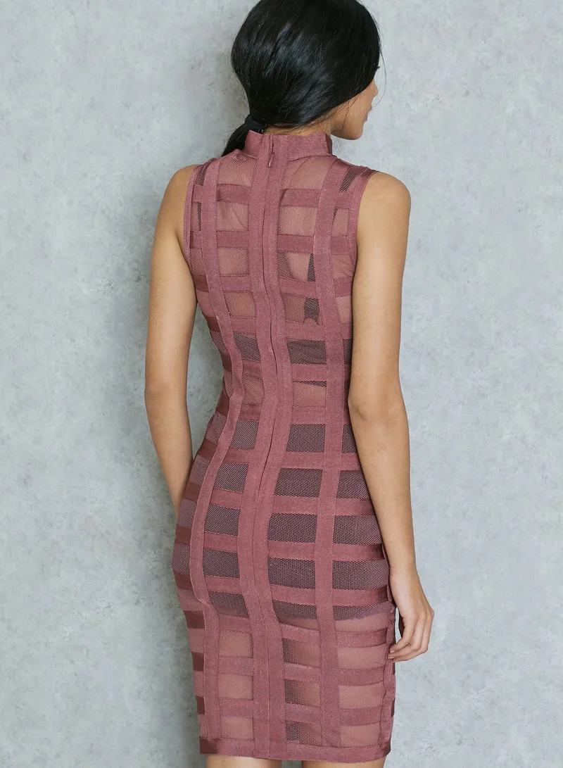 Wow couture High Neck Bandage Dress