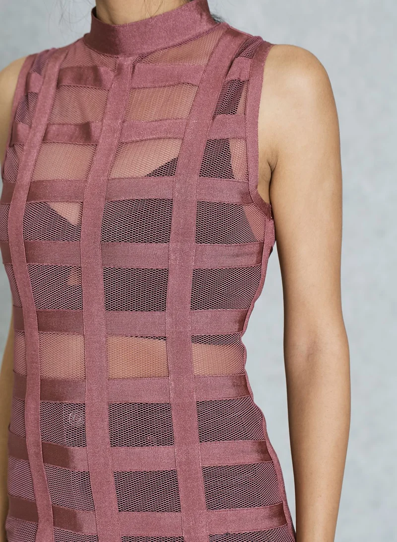 Wow couture High Neck Bandage Dress