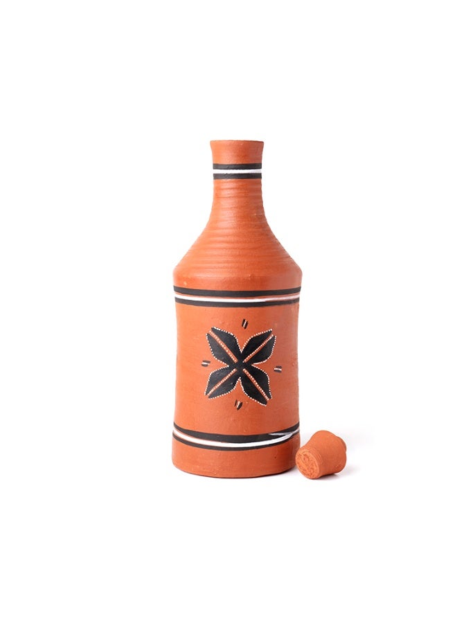 ارك زجاجة مياه من الطين من ARK DhaaroVibes سعة 1000 مل من Village Harmony، مصنوعة يدويًا من الطين - Image 2