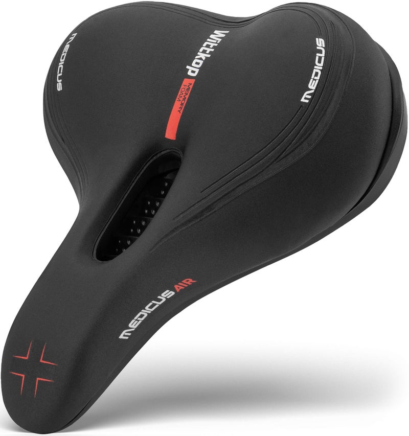 Wittkop Bike Seat, Waterproof Bicycle Saddle for Comfort, Mountain & Road Biking, Wide Bike Seats for Men & Women, BMX, MTB, Bike Seat Comfort, Waterproof Bike Saddle with Innovative 5-Zone-Concept - Image 1