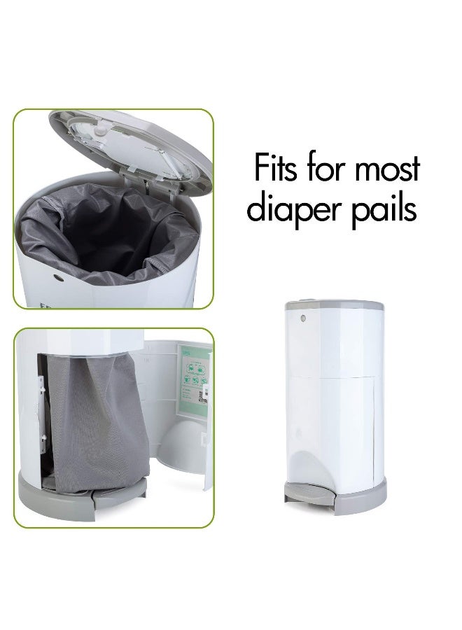 Teamoy Pail Liner for Cloth Diaper(Pack of 3), Reusable Diaper Pail Wet Bag with Drawstring, Fits for Dekor, Ubbi Diaper Pails, Gray +Gray Arrows +Black Arrows - Image 4