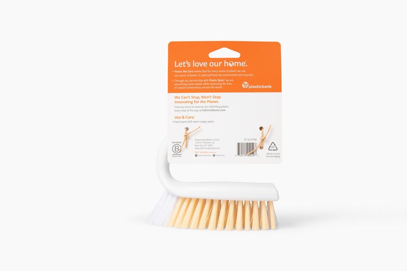 Full Circle Tough Stuff, All-Purpose Scrub Brush, Tile, Grout, White - Image 5