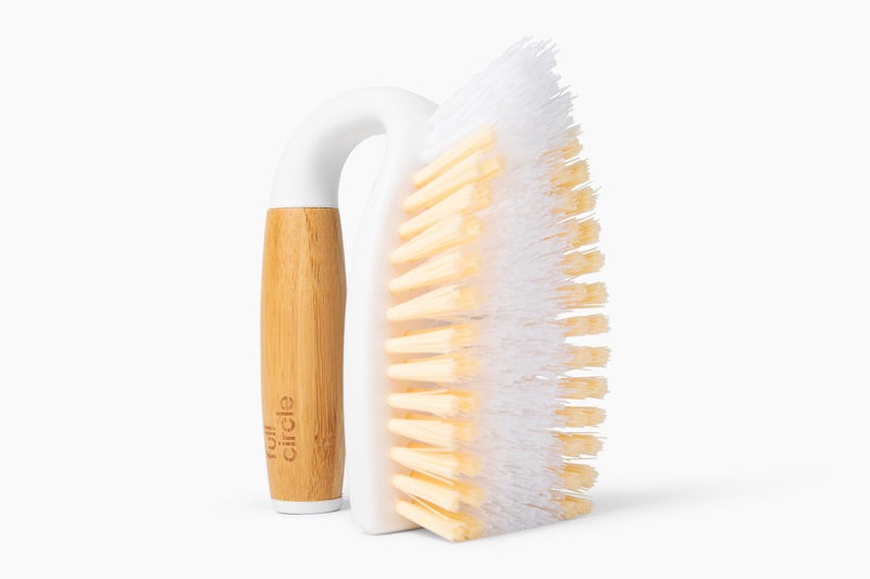 Full Circle Tough Stuff, All-Purpose Scrub Brush, Tile, Grout, White - Image 1