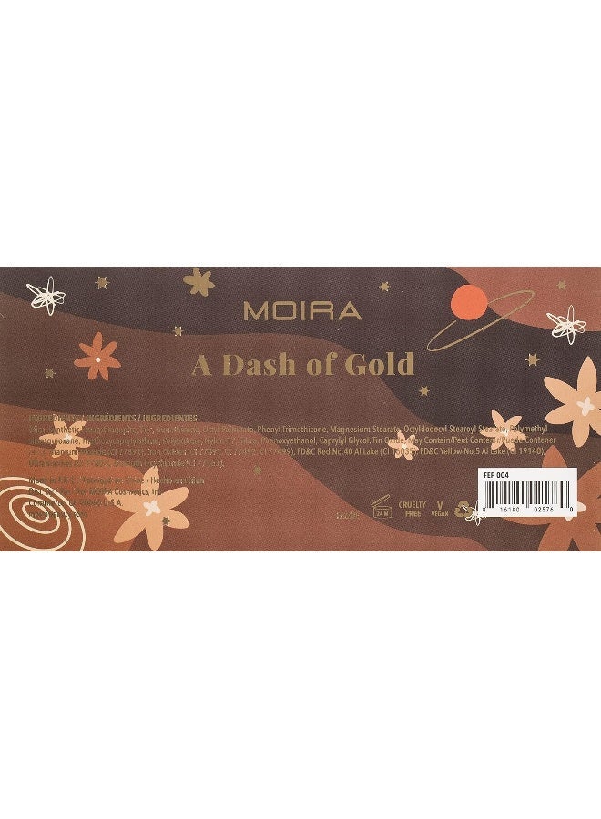 moira Fep004 A Dash Of Gold Eyeshadow Palette - Image 3