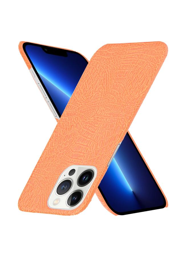 زبون جراب لهاتف iPhone 13 Pro Max مصنوع من جلد التمساح PU + جراب هاتف PC - Image 2