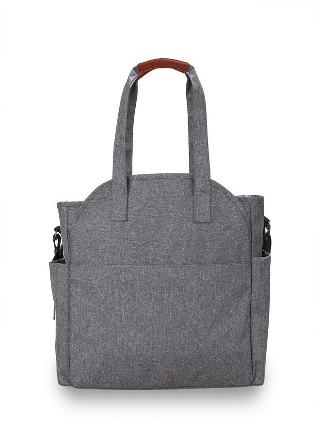 Generic Multifunctional Signature Diaper Bag With Changing Mat - Grey  - Image 2