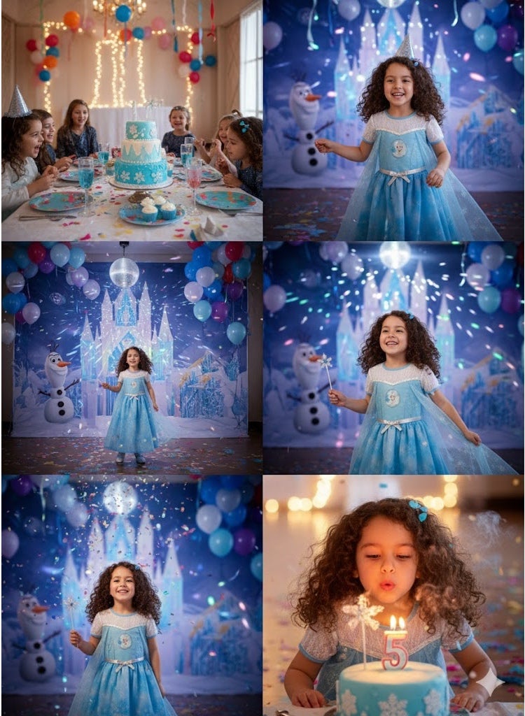 Disney Frozen ELSA Princess Costumes Girls' Dress - Image 4