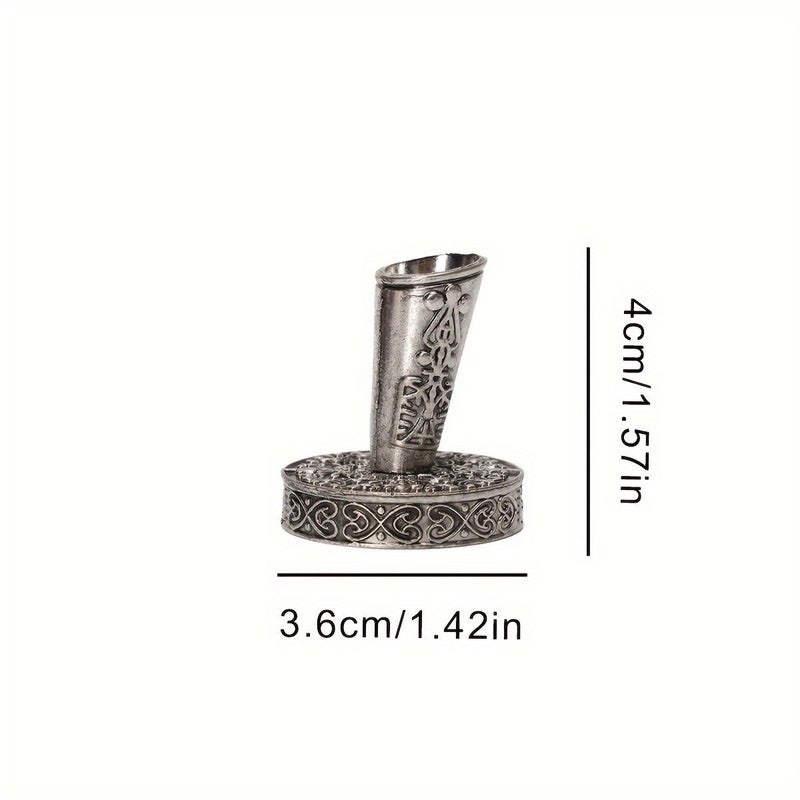 Rose Golden European Style Pen Holder Diagonal Design Intricate Carving 3D Office Desk - Image 2