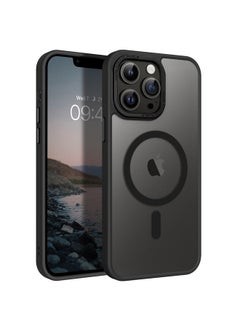 بنتوبين جراب BENTOBEN المغناطيسي لهاتف iPhone 13 Pro Max، [متوافق مع MagSafe] جراب واقٍ شفاف غير لامع مضاد لبصمات الأصابع ومضاد للصدمات للنساء والرجال لهاتف iPhone 13 Pro Max 6.7 بوصة، أسود  - Image 1
