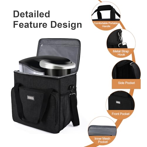 BAGLHER Coffee Maker Travel Bag Compatible with Keurig K-Classic、Keurig K-Elite、Keurig K-Compact or Other Accessories, Portable Coffee Maker Case with Shoulder Strap for Travel, Black - Image 3