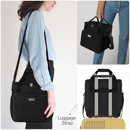 BAGLHER Coffee Maker Travel Bag Compatible with Keurig K-Classic、Keurig K-Elite、Keurig K-Compact or Other Accessories, Portable Coffee Maker Case with Shoulder Strap for Travel, Black - Image 5
