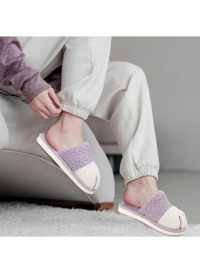 Maxtop Cute Animal Slippers for Women Soft Plush Cat Paw House Slippers with Cozy Memory Foam Slip-on Indoor Outdoor Slippers Size 9 10 Creative Gifts for Women Men - Image 4