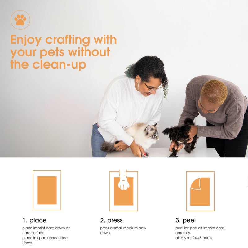 Pearhead Paw Print Clean-Touch Ink Pad, Mess Free Inkless Pet Impression Kit, Safe for Cats and Dogs, Pawprint Keepsake, Pack of 2 - Image 3