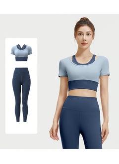 ZCM-HAPPY 2Piece Sports Fitness Exercise Yoga Running Suit Suit for Women  - Image 1