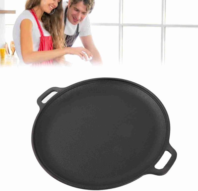 Cast Iron Non Stick Skillet with Double Handles for Cooking Baking Kitchen Cookware for Home Kitchen 11" Diameter - Image 2