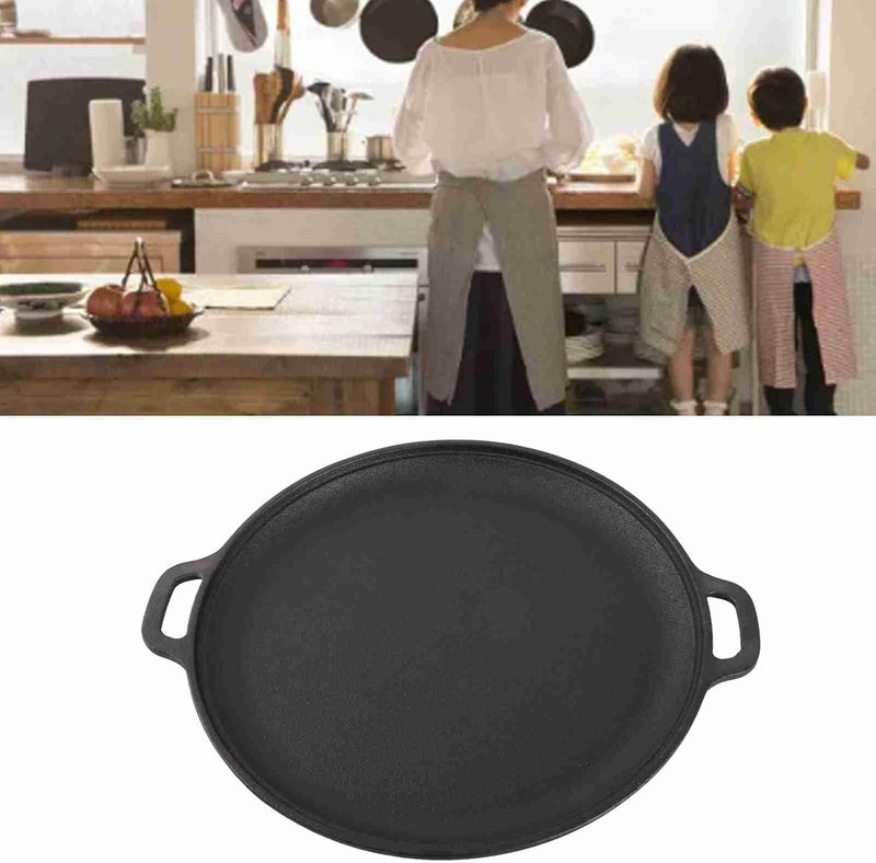 Cast Iron Non Stick Skillet with Double Handles for Cooking Baking Kitchen Cookware for Home Kitchen 11" Diameter - Image 1
