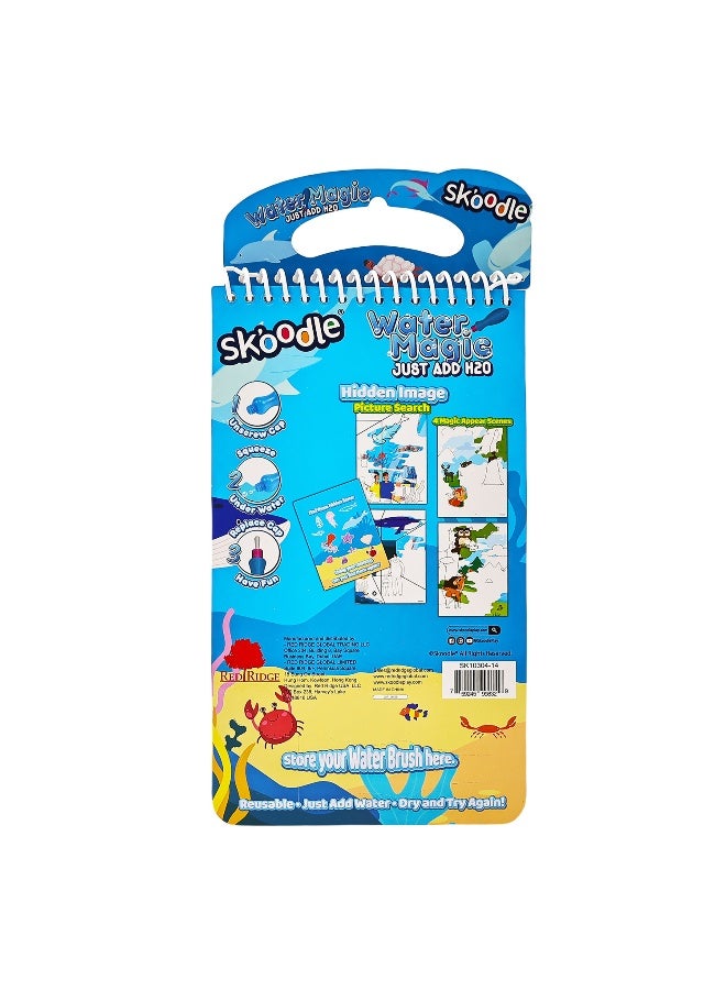 SKOODLE Hidden Image Picture Search Magic Pad with Brush| Reusable Fun Water Reveal Activity Pad | Mess Free Creative Toy For Kids | Age 3+ - Image 2
