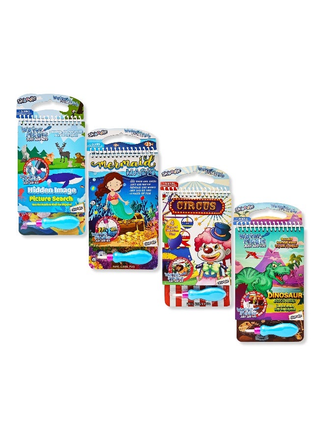 SKOODLE Hidden Image Picture Search Magic Pad with Brush| Reusable Fun Water Reveal Activity Pad | Mess Free Creative Toy For Kids | Age 3+ - Image 4