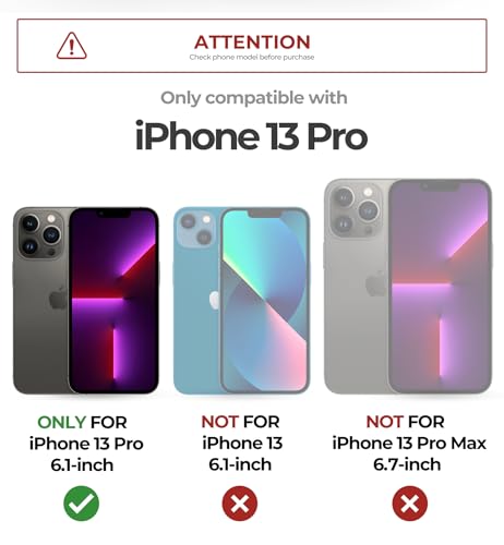 Dexnor for iPhone 13 Pro Case with Slide Camera Cover Adjustable Kickstand Builtin Screen Protector Magnetic Rugged Shockproof Bumper Cases HeavyDuty Magnetic Protective CoverBlack - Image 3