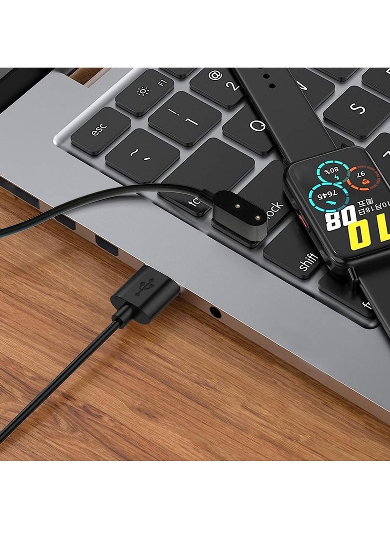 Charger Compatible with Huawei Watch Fit, USB Charging Cable Cord Base Dock Charger Adapter Stand For Huawei Band 6/7/8 smartwatch (Black) - Image 4