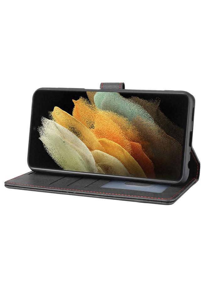 S-TOP Case For Samsung Galaxy S21 Ultra 5G Classic Wallet Flip Leather Phone Case - Image 5