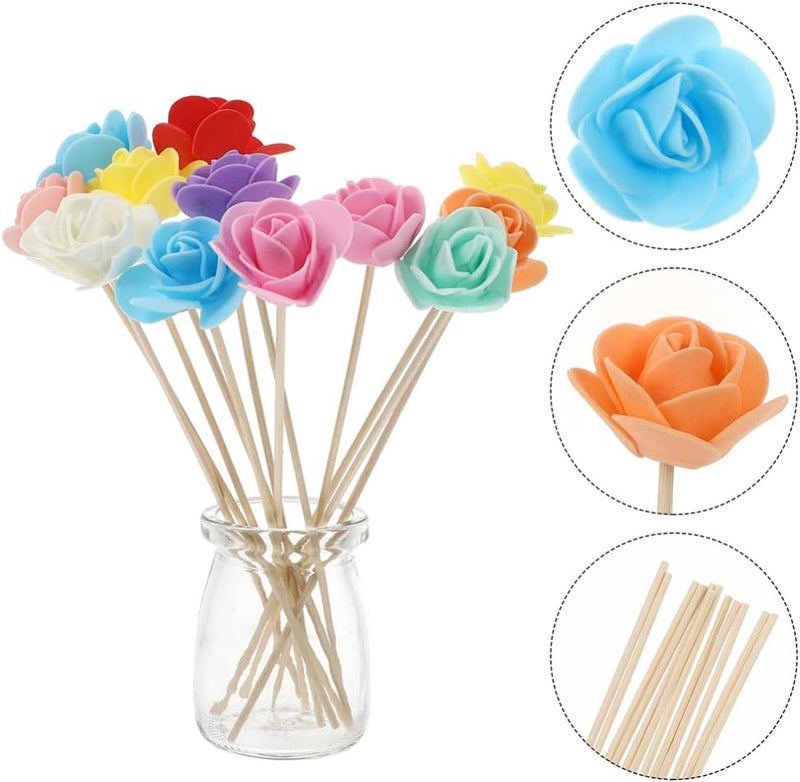 woobles Aromatherapy Diffusers Dried Flowers Reed Diffuser Sticks: 24pcs Aromatherapy Rattan Vines Portable Aroma Sticks Diffuser Sticks for Home Office Car Decoration Home Diffusers - Image 5