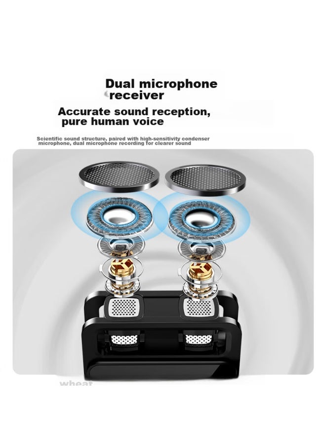 The Good Shepherd Good Shepherd Wireless Microphone Clip-on Professional Lavalier Microphone Sound Card, Outdoor Noise Reduction, Short Video Camera, Computer And Mobile Phone Karaoke Microphone, One-to - Image 3