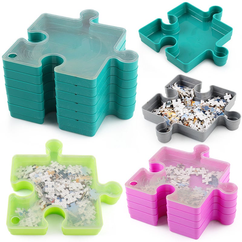 Source Adult Puzzle 1000 Three-Dimensional Puzzle Storage Box Stitching Classification Storage Finishing Toys - Image 5