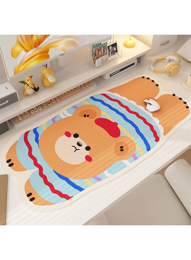 Cartoon Special-Shaped Non-Slip Mouse Pad Home Oversized Office Desk Pad Student Dormitory Cute Wear-Resistant Computer Keyboard Pad-Color:50*100cm [upgraded Mouse Pad-anti-slip And Comfortable]-Pattern:Rabbit Sleeping  - Image 5