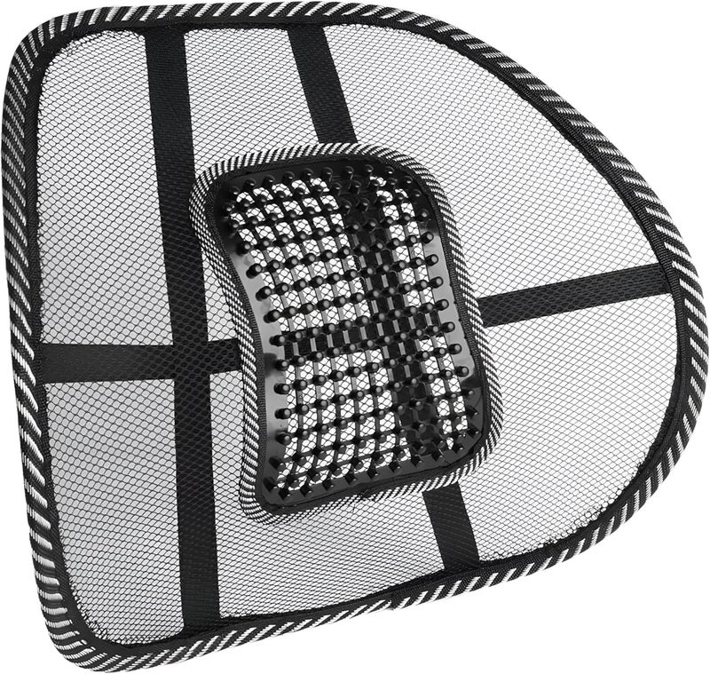 BACK MASSAGE PILLOW - Transform your sitting experience with our back massage pillow, designed to fit any chair, provides breathable support and soothing massage beads for ultimate relaxation.