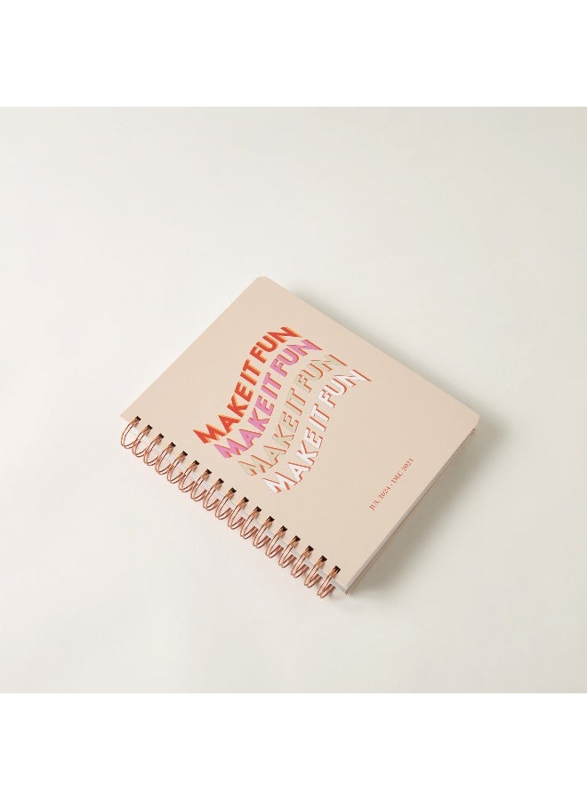 LIFESTYLE Spiral Journal with Typographic Print for Everyone - Image 2