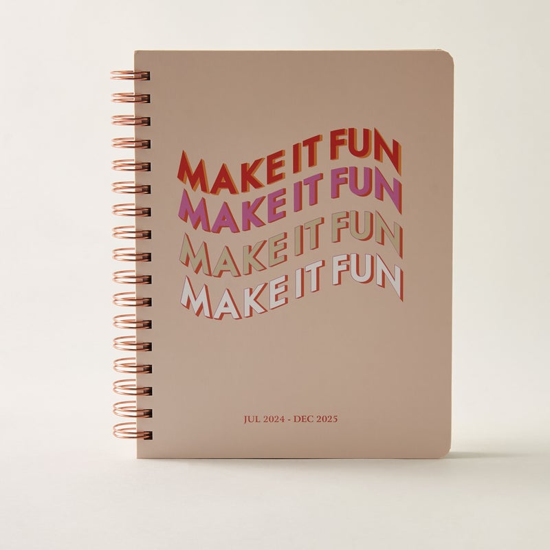 LIFESTYLE Spiral Journal with Typographic Print for Everyone - Image 1