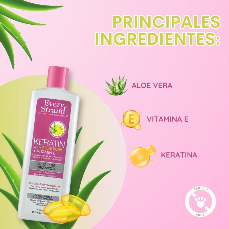 Every Strand Keratin Repairing Shampoo, 13.5 Fl Oz, 13.5 Oz - Image 3