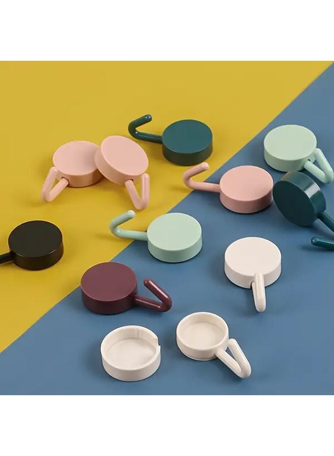 7 قطع من الخطافات اللاصقة الملونة للجدران للمفاتيح والمناشف في الحمام وغرفة النوم ومدخل المنزل - Image 5