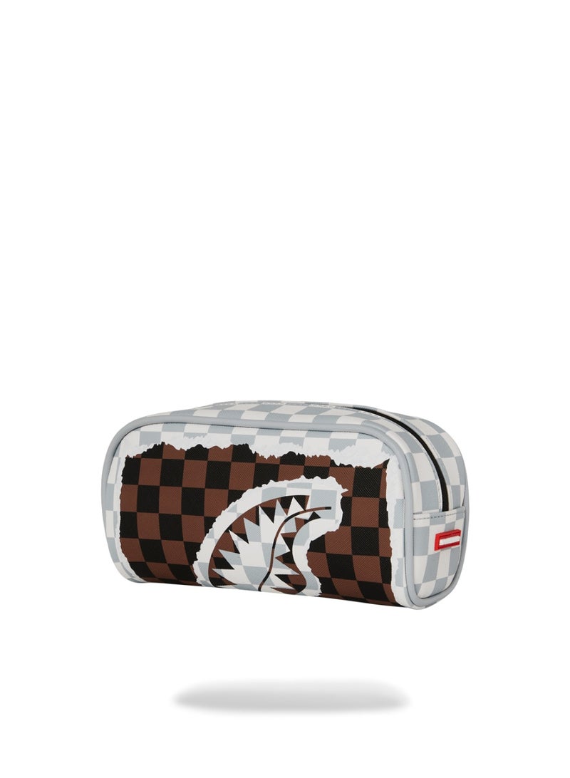SPRAYGROUND SG CREAM AND BROWN TEAR CHECK POUCH - Image 3