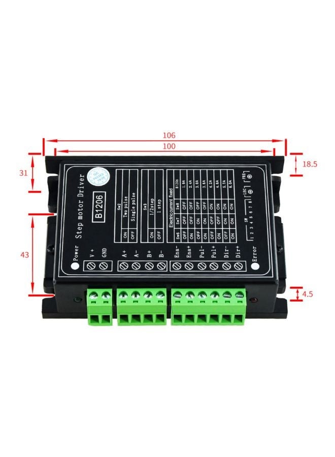 NIBEMINENT 2-Phase Stepper Motor Step Driver Black/Green  - Image 3