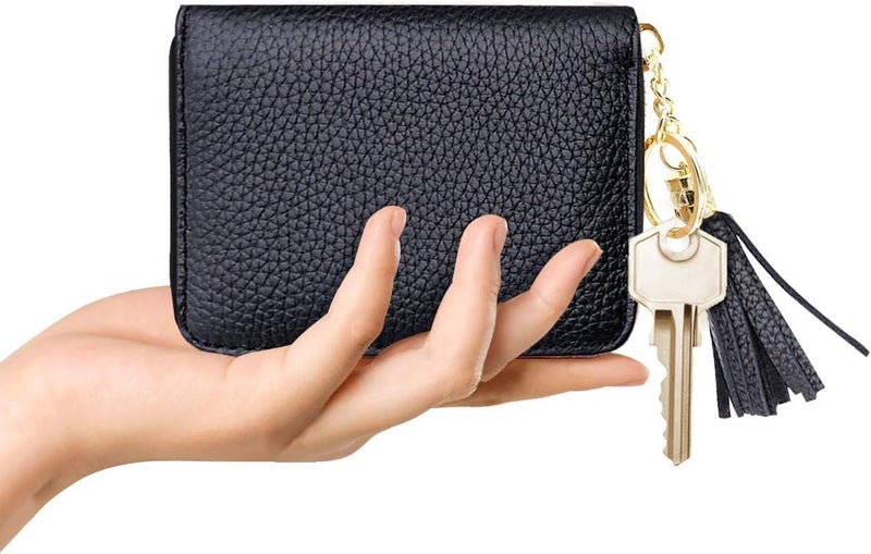 Coco Rossi Women's Small Credit Card Wallet RFID Glitter Cute Credit Card Holder Wallets for Women - Image 4