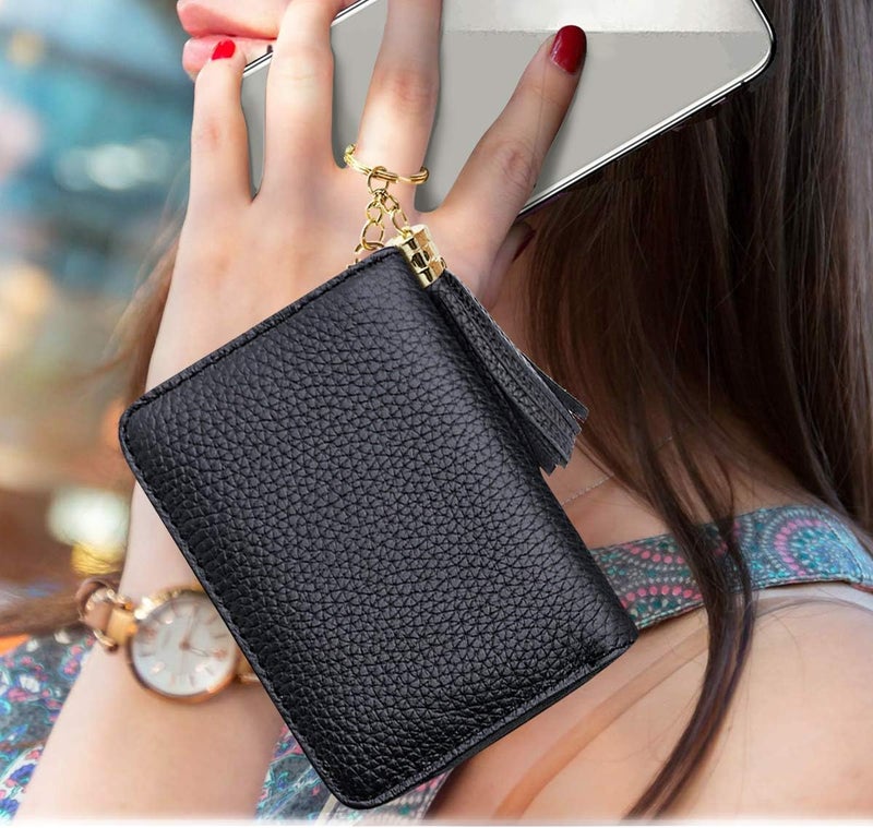 Coco Rossi Women's Small Credit Card Wallet RFID Glitter Cute Credit Card Holder Wallets for Women - Image 3