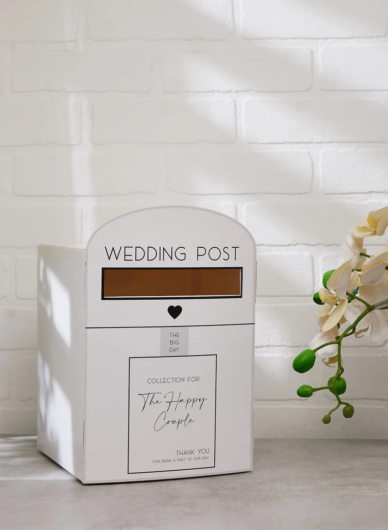 Ginger Ray Card Box - Wedding Post Box - White