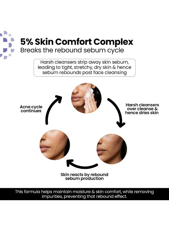 Kaya Clinic Kaya Acne Care Purifying Face Wash with Salicylic Acid | Dermatologist-Developed Cleanser with 22 Years of Expertise | Fights Pimples, Reduces Acne & Controls Oil | For Oily & Acne-Prone Skin | Men & Women | 100ml - Image 4